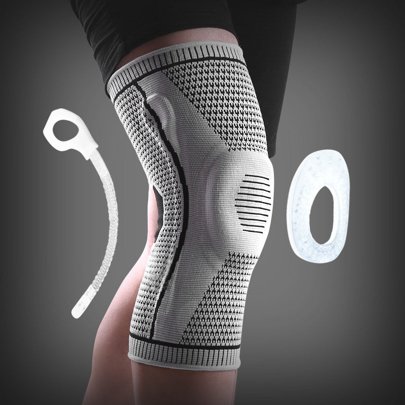 Sports Knee Support Brace – Silicone Spring Pad Patella Protector