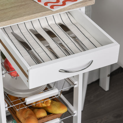 Mobile Kitchen Cart – Multi-Functional Storage Trolley with Wheels
