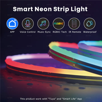 12V LED Flexible Neon Light Strip With Full Color Flowing Light