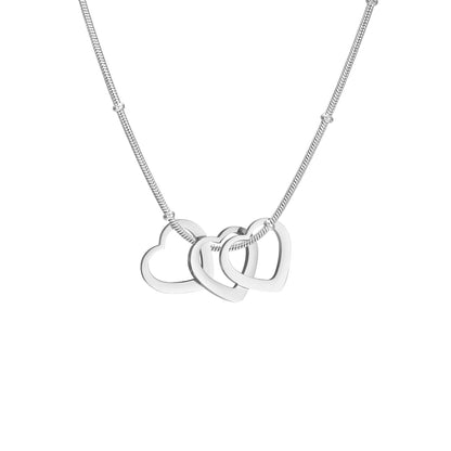 Simple Heart-Shaped Light Plate Necklace – Minimalist Elegant Pendant