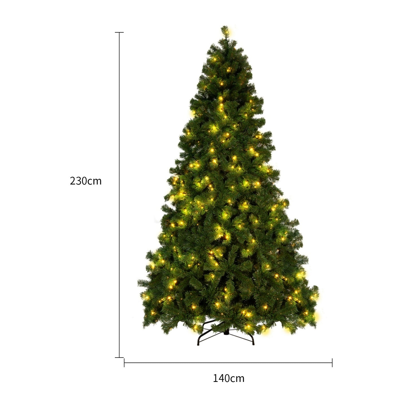 Artificial Snow Christmas Tree – Frosted PVC Cedar Holiday Decor