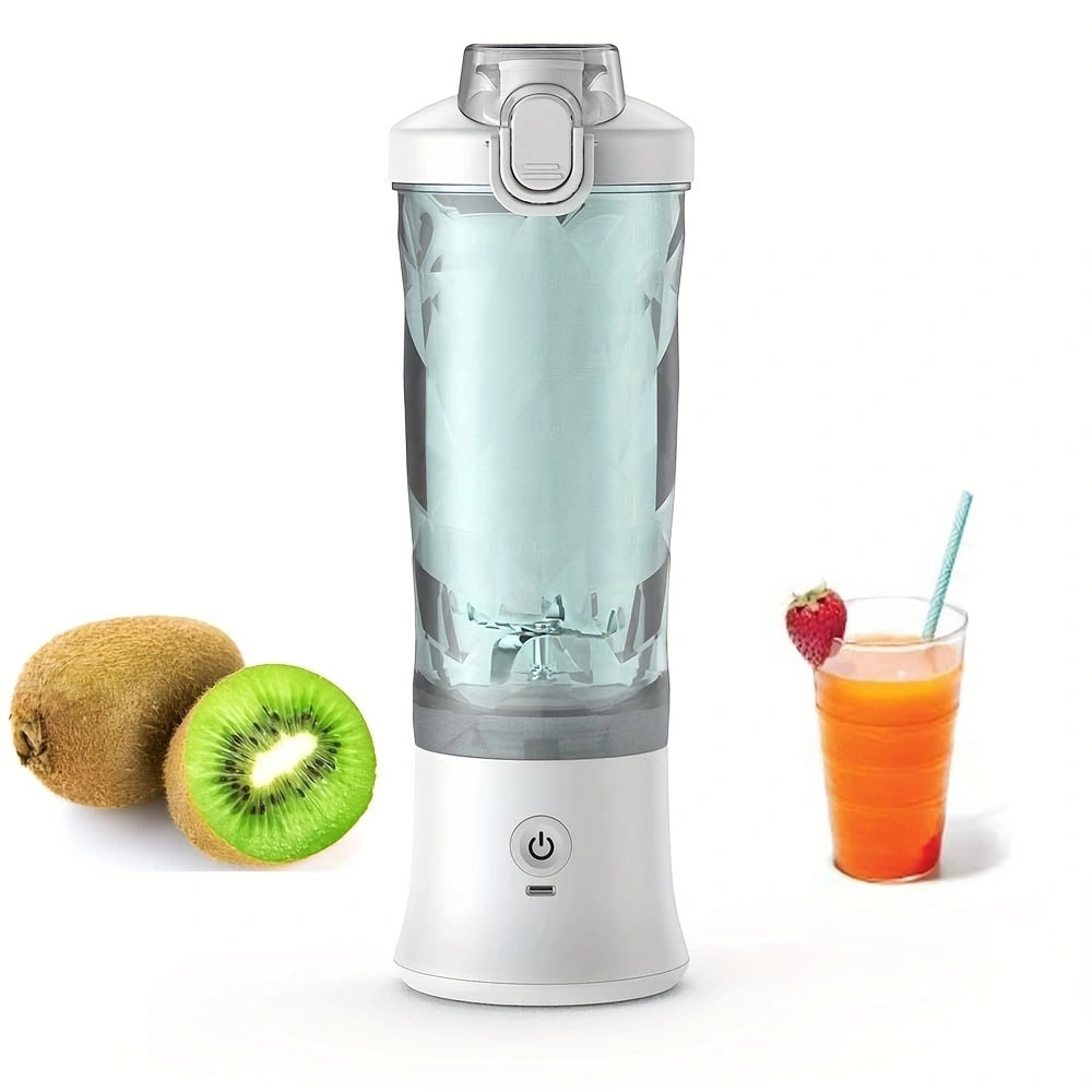 【 Portable Blender 600ML – USB Rechargeable Smoothie & Juice Maker (4000mAh)