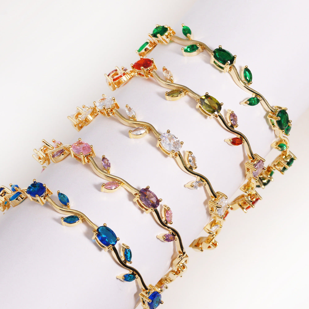 Adjustable Natural Stone Luxury Bracelet – Premium Minimalist Gemstone Jewelry