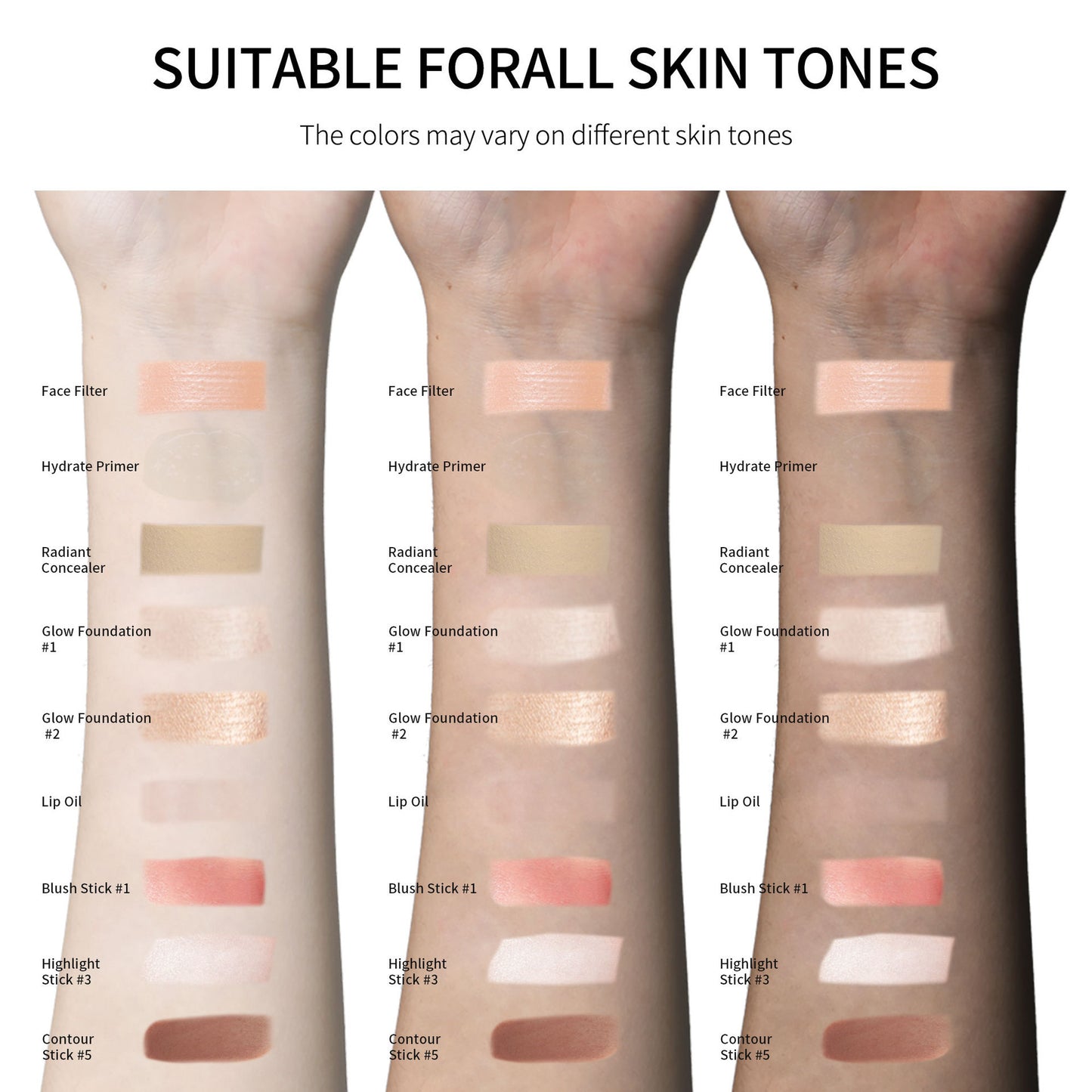 Professional Facial Makeup Set – Complete Beauty & Cosmetics Kit