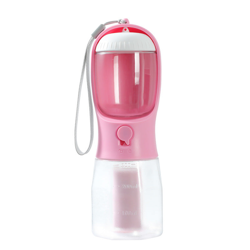 3-in-1 Portable Dog Water Cup – Food Container & Garbage Bag Dispenser