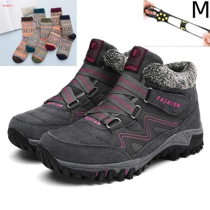 Plus Size Unisex Snow Boots – Non-Slip, Waterproof & Ultra-Warm Winter Footwear