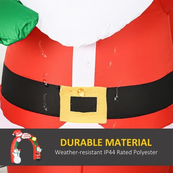 Santa & Snowy Welcome Gate  Decoration With LED Lights