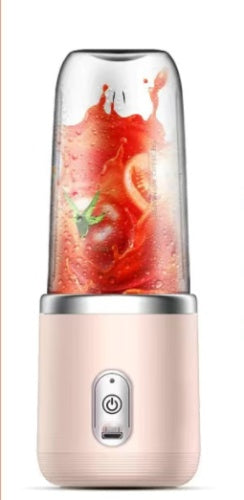 6-Blade Portable Blender – USB Rechargeable Mini Juicer & Smoothie Maker