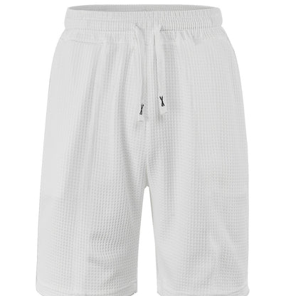 Men’s Quick-Dry Solid Color Casual Shorts – Lightweight Summer Activewear