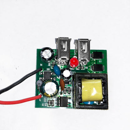 British Standard 3-Pin USB Wall Socket Panel – Dual USB Fast Charging Power Outlet