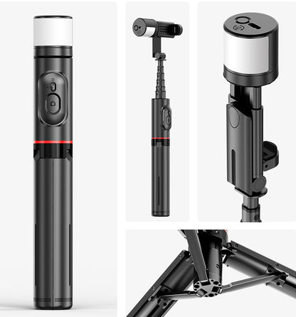 Bluetooth Selfie Stick Tripod – Integrated 3-in-1 Phone Holder with Wireless Remote