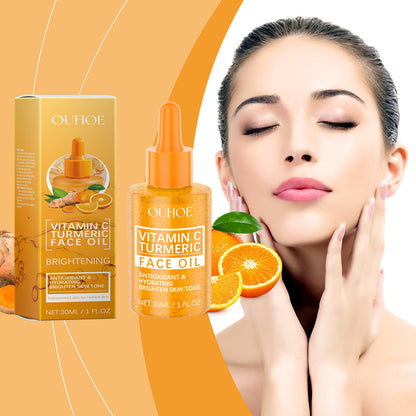 Vitamin C & Turmeric Glow Face Oil – Lightweight Moisturizing Brightening Essence