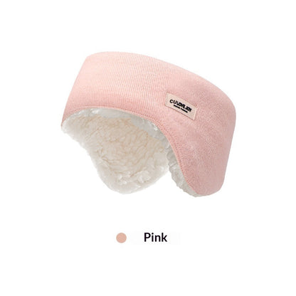 Women’s Winter Lamb Fur Ear Muffs – Cozy Warm Plush Ear Protection