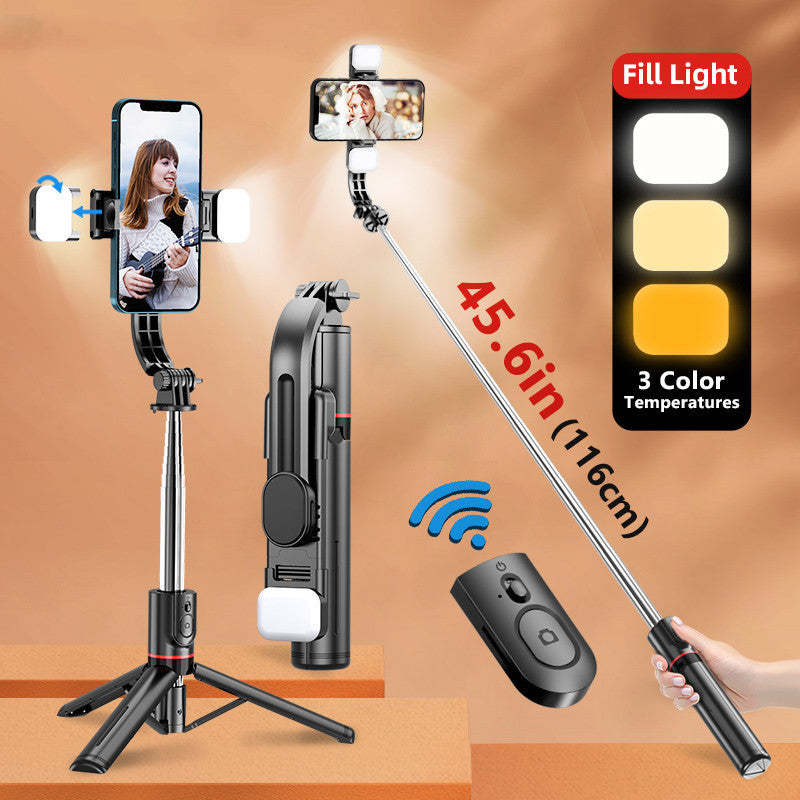 Bluetooth Selfie Stick Tripod – 3-in-1 Foldable Phone Holder with Wireless Remote