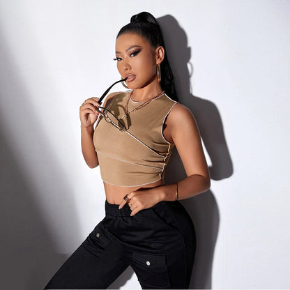 Men’s Sleeveless Slim-Fit Vest – Versatile Export-Quality T-Shirt