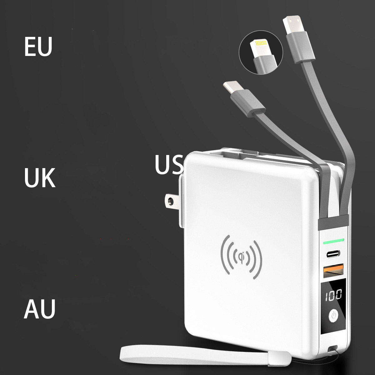 Super QI Wireless Charging Power Bank – 20W PD Fast Charge