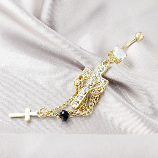 Niche Edge Navel Piercing – Stylish Belly Button Ring Jewelry for Women