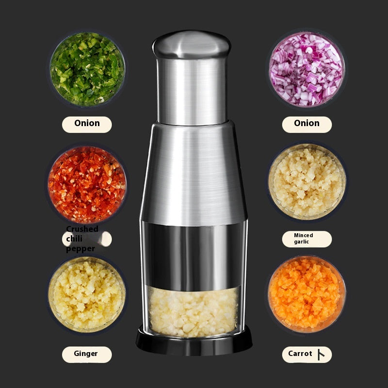 Multi-Functional Garlic & Onion Chopper – Manual Vegetable Crusher for Effortless Food Prep