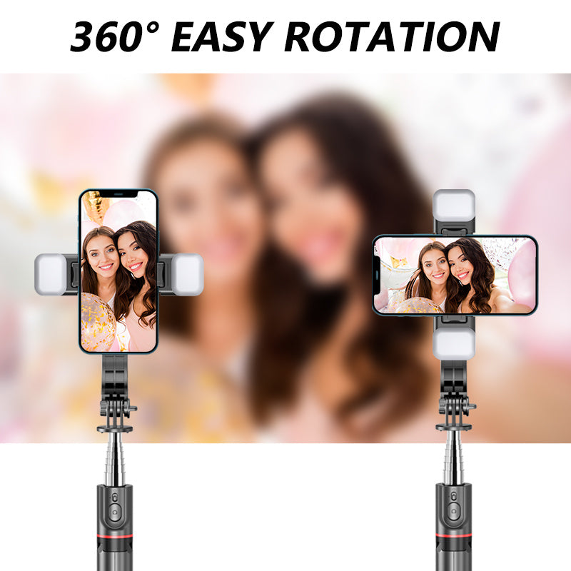 Bluetooth Selfie Stick Tripod – 3-in-1 Foldable Phone Holder with Wireless Remote