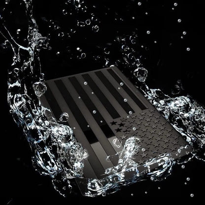 2PCS American Flag Car Emblem – Black Edition