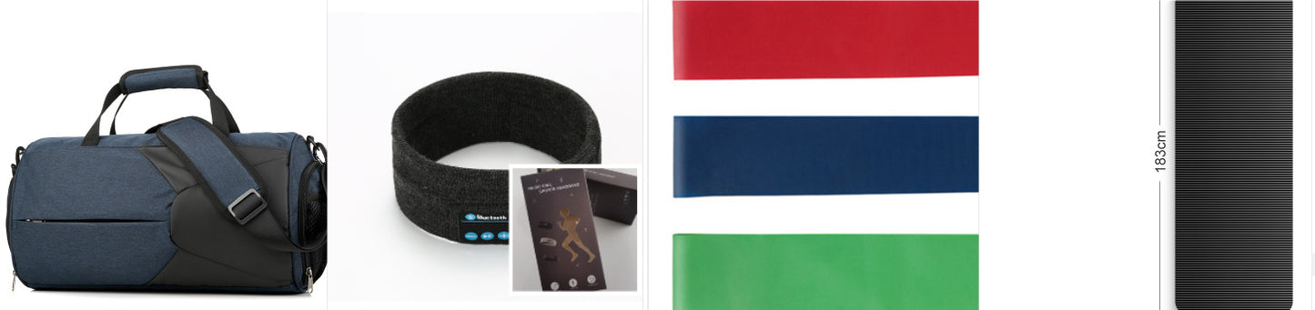 Wireless Bluetooth Fitness Headband – Sweatproof Music Headband for Outdoor Running & Yoga