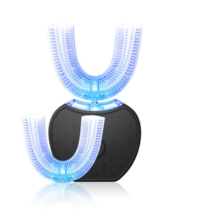 360° Smart Automatic Electric U-Type Toothbrush – Waterproof, Blue-Light Whitening & USB Rechargeable