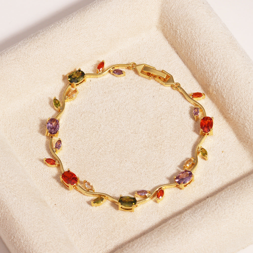 Adjustable Natural Stone Luxury Bracelet – Premium Minimalist Gemstone Jewelry