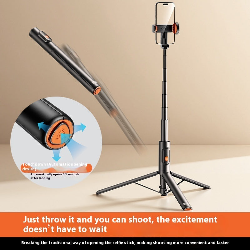 Extendable Selfie Stick Tripod – 3-in-1 Mobile Phone Holder with Telescopic Rod & Bluetooth Control