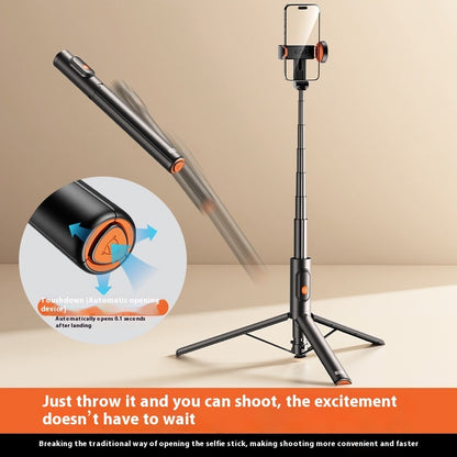 Extendable Selfie Stick Tripod – 3-in-1 Mobile Phone Holder with Telescopic Rod & Bluetooth Control