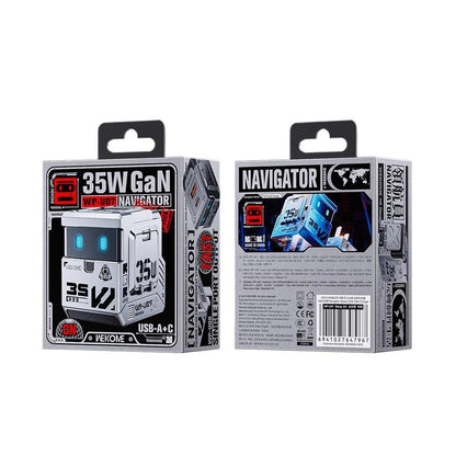 35W GaN Multi-Port Fast Charger – Folding Plug Notebook & Mobile Device Power Adapter