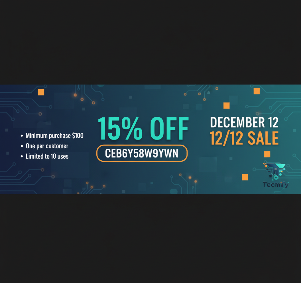 Tecmify 12/12 Sale Banner with Terms