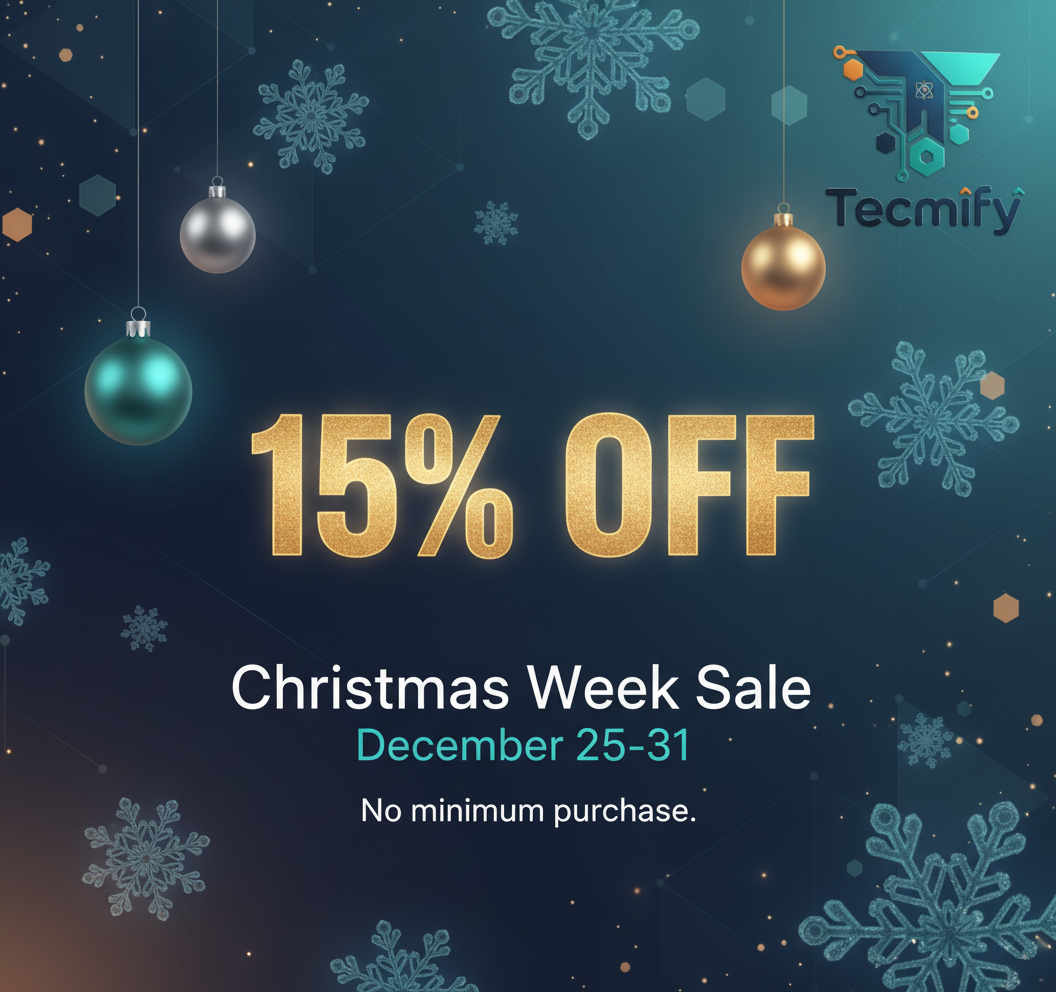 Tecmify Christmas Sale Banner