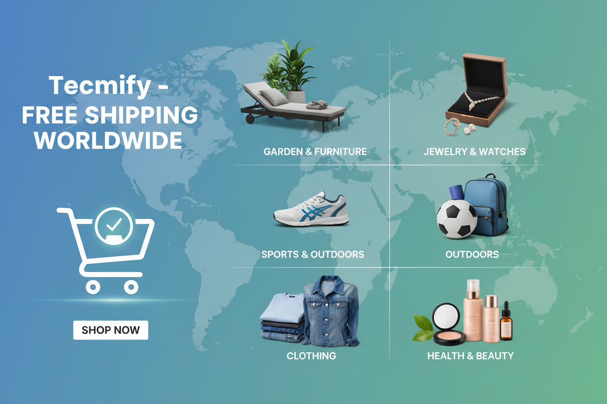 Tecmify Free Shipping Worldwide Banner