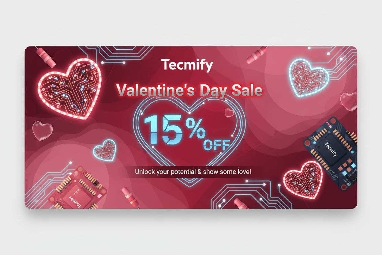 Valentine's Day Sale Banner for Tecmify
